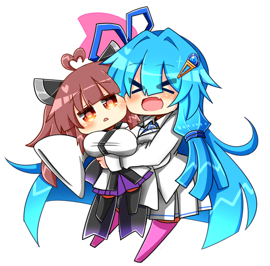 葵ちゃんに抱っこされるきりたん素材です 