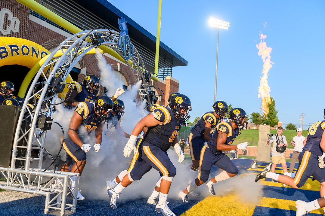 The homecoming festival begins at 10 a.m., located east of the Wellness Center (lot 47), then head to Chad Richison Stadium for the 2 p.m. kickoff against Washburn! #WondersofCentral #ucohomecoming #RollChos 🏈 💙 💛