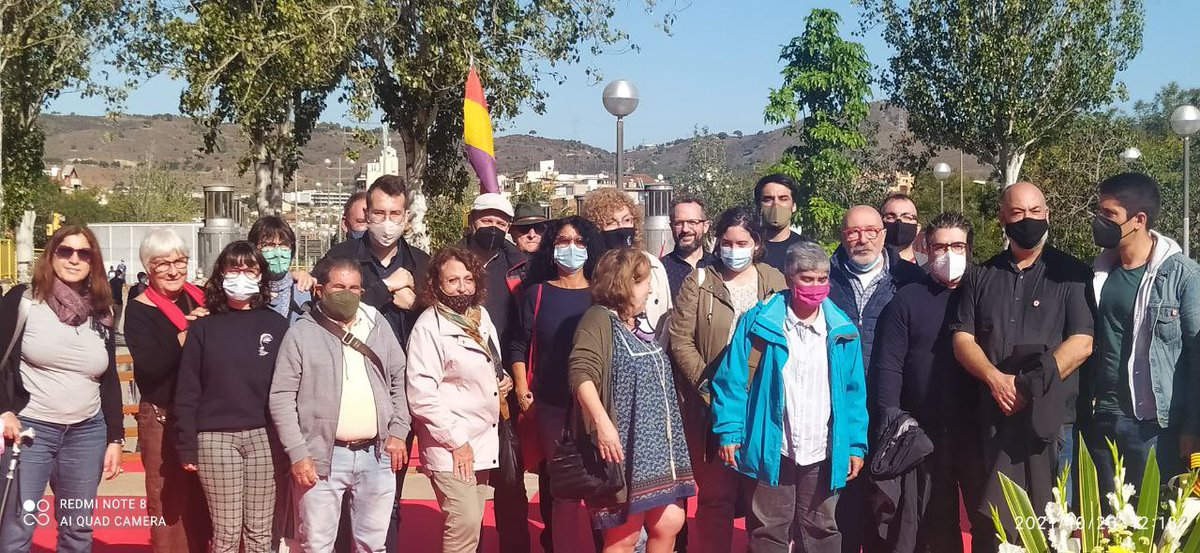 podem_cat's tweet photo. Avui @Lucas_Ferro_, @SoniaAmable i @pakogracia, responsable de @memoria_podemos, participen en l’homenatge a Barcelona a les persones d'arreu del món que van participar en la Guerra Civil per combatre el feixisme.

#BrigadesInternacionals https://t.co/0j4WVEyiGu