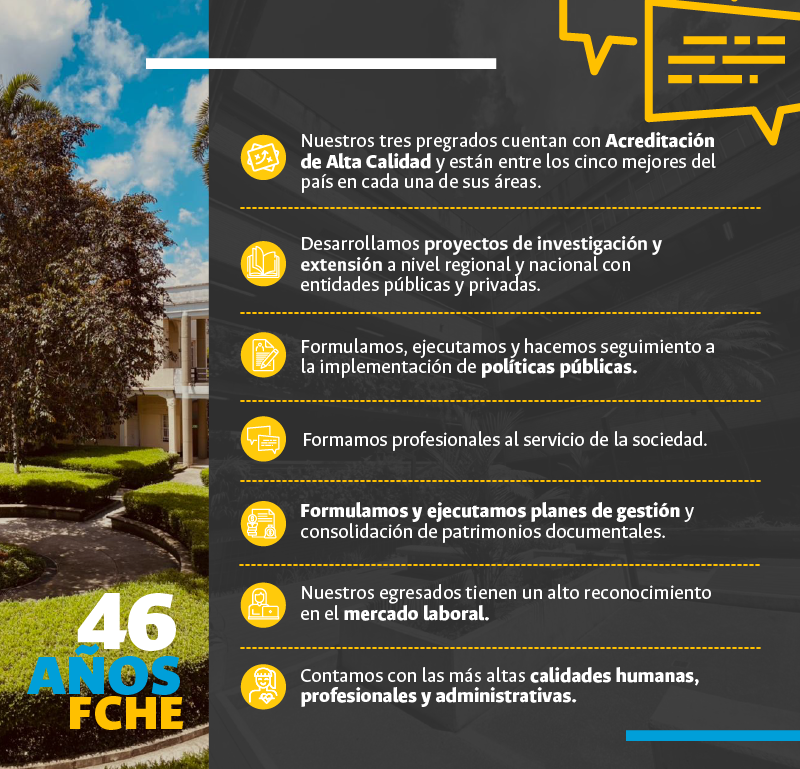 fche_unal's tweet photo. 🎉 ¡Celebramos 46 años de creación!

Hoy nos configuramos como una de las mejores facultades del país en cada una de sus áreas. 👏📚📝

#46AñosFCHE

@jovasve @UNALmedellin @UNALOficial @juanrpog @DollyMontoyaUN @DirBienestarUN @DieUNMed https://t.co/D1hT9ZI8ar