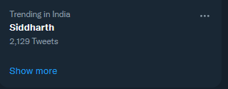 For some reason, I am trending in India today. Or well someone with my name! 😁