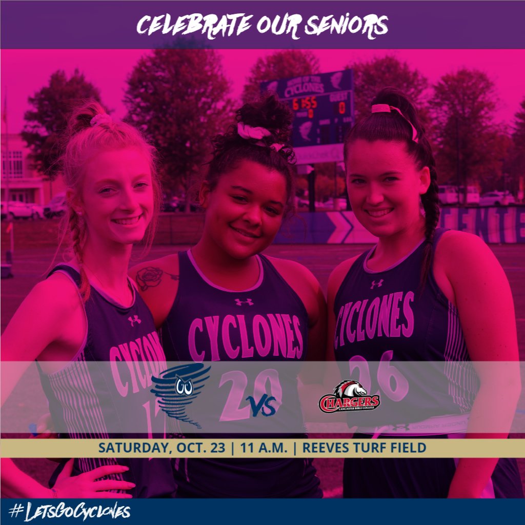 Game Day!! We're thinking pink and ready to celebrate our seniors!! @CentCyclones_FH takes on Lancaster Bible. If you can't be there, follow along: 
Live stats: centenarycyclones.com/sidearmstats/f…
Video Feed: atlanticeastnetwork.com/centenary/