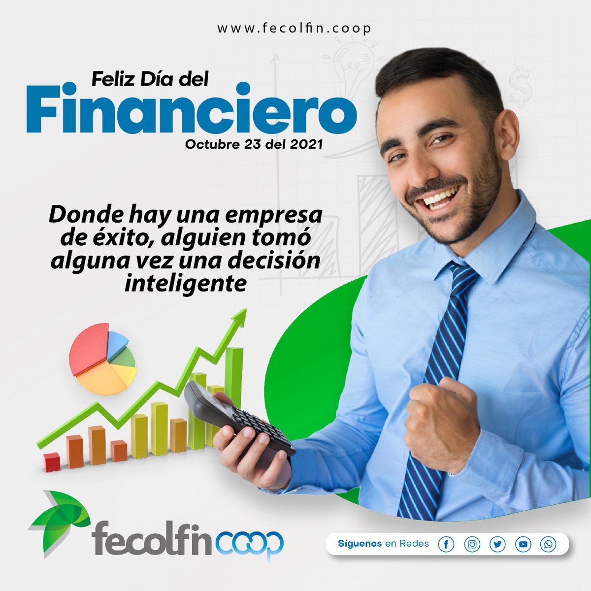 fecolfin's tweet photo. Feliz dia del Financiero!
#InformateFecolfin #FecolfinEsInnova #FecolfinEsTecnologia
Síguenos en las redes sociales y dale me gusta para que nuestra comunidad siga creciendo. https://t.co/zxTVL9zYVI