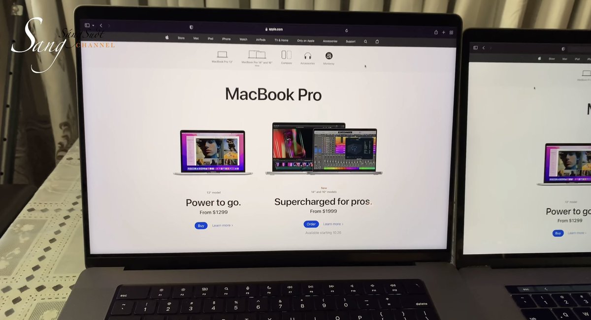 theapplebizz's tweet image. Just in case this video gets taken down later… the new M1Pro/Max #MacbookPro 16” vs the old MacBook Pro 15”