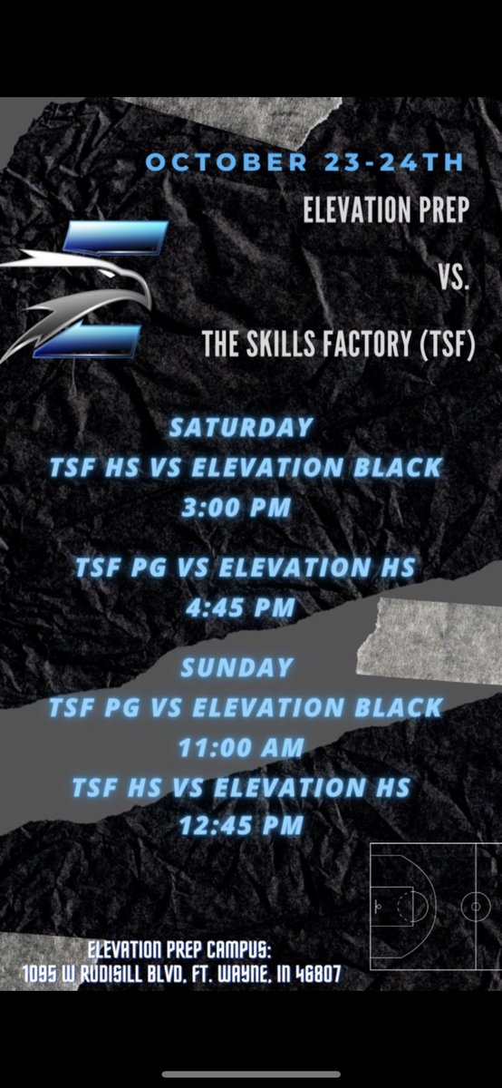 Elevation_Prep's tweet photo. GAMEDAY‼️‼️‼️ Lots of high level talent underneath one roof. @260sports will be on the call for all 4 games. https://t.co/YIUrMAeDEx