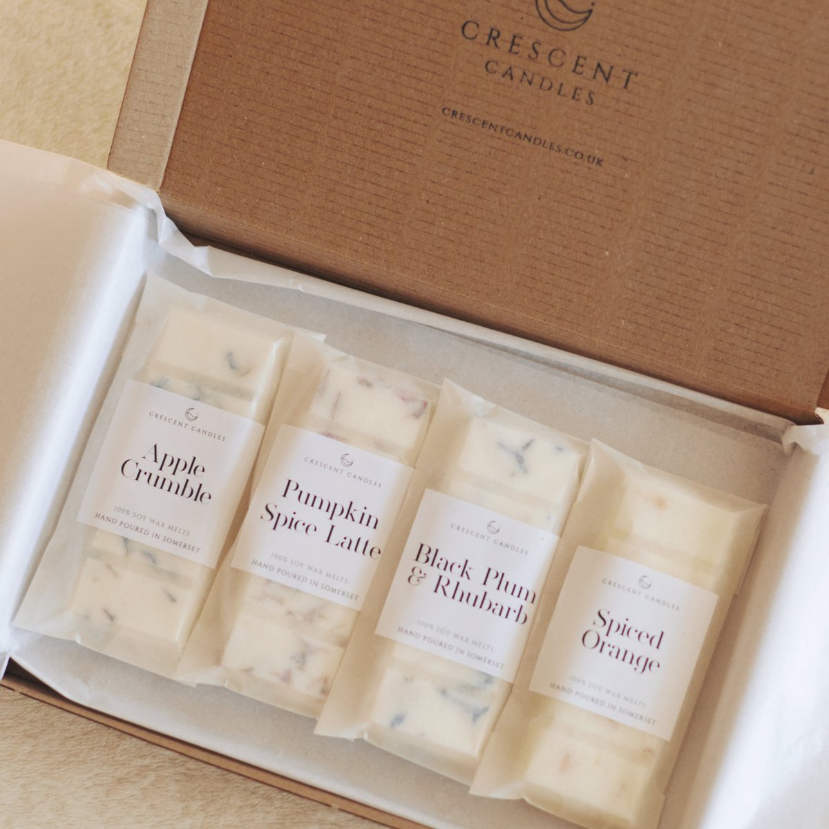 4 wax melts for £12.50 - grab your favourite Autumn &amp; Winter melts now! crescentcandles.co.uk

#Somerset #soycandles #soymelts