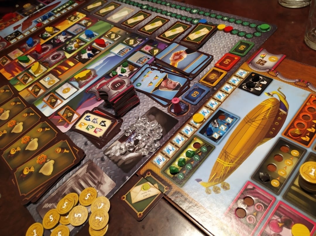 PabloSotoca's tweet photo. Viajando en el tiempo⌛️ con el #SteamTime de @Kosmos_verla. Emoción hasta el final con estrategias muy diferentes... esta vez casi doy la campanada! #Juegosdemesa #Boardgames https://t.co/cHEyBQqCIb