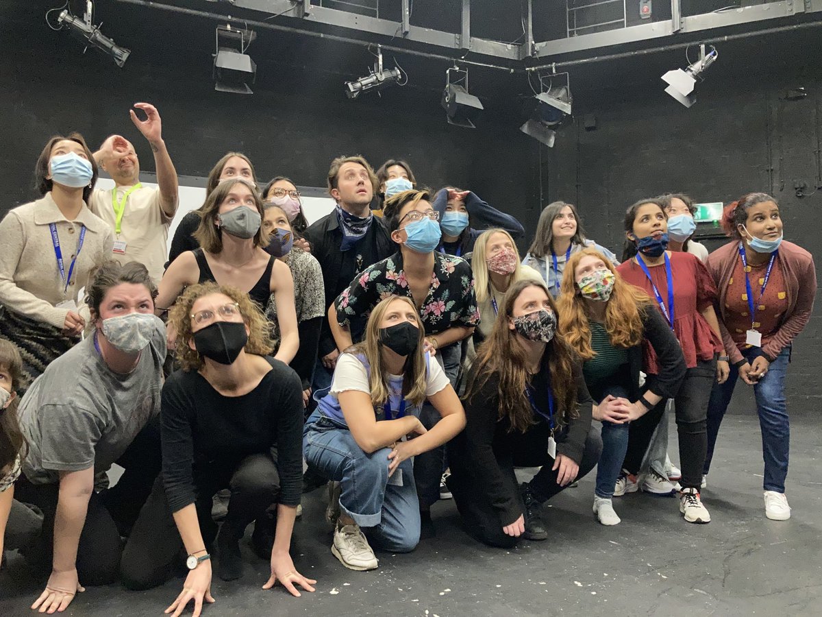 selinabusby's tweet photo. Playing in the space with the MA Applied Theatre ⁦@CSSDLondon⁩ this afternoon… with the fabulous ⁦@wattnot⁩ … devising with large ensembles! https://t.co/T3e72ZnJMV