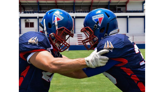 Brasilfabr1's tweet photo. TOUCHDOWN em Fortaleza 🦁🏈

A equipe de soccer Fortaleza Esporte Clube, conhecidos como o Leão do Pici, fechou parceria com o Fortaleza Tritões.
Agora, a equipe se prepara para a seletiva de novos jogadores em novembro.
E o FA não para de crescer, @fortalezatritoes!
#brasilfabr https://t.co/UCEr6kL4Sy