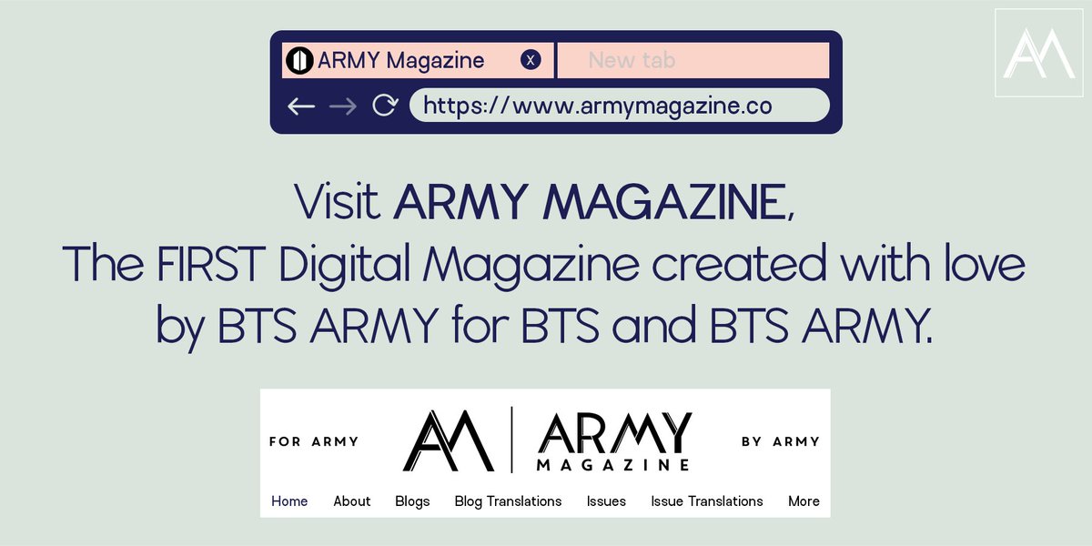 Here's a chance to read our #ISSUE15 earlier than others!

What's more, is that it's completely free!💜

Visit our website, scroll down &amp; sign up for AM newsletter to get the NEW #BTSARMYMag delivered to your inbox before its release!👇

🔗armymagazine.co

#ARMYMAGAZINE