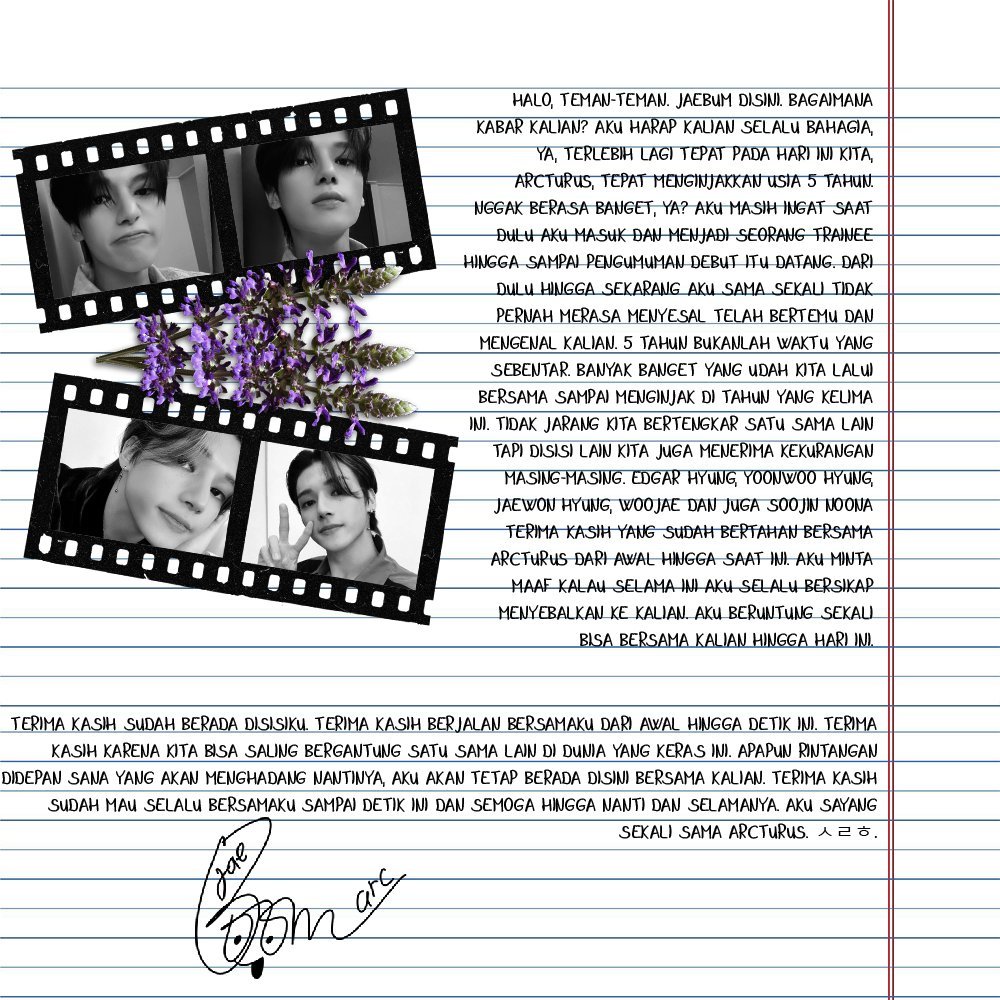 ㅤ
ㅤ
ㅤㅤㅤㅤ𝐅𝐑𝐎𝐌: 𝐁𝐎𝐎𝐌 (붐)
ㅤㅤㅤㅤ𝐓𝐎: 𝐀𝐑𝐂𝐓𝐔𝐑𝐔𝐒 (아크튜러즈)

ㅤㅤㅤㅤ #ARCTURU5YEAR
ㅤ
ㅤ