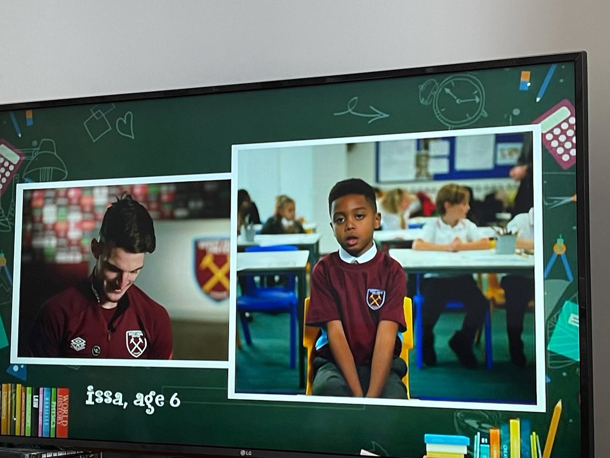 BMooreAcademy's tweet photo. This week our primary students interviewed @_DeclanRice for @BBCSport !
Who else managed to catch it on BBCβs Football Focus? #FutureReporters #WestHam @DRETsport https://t.co/YRW67POGKo