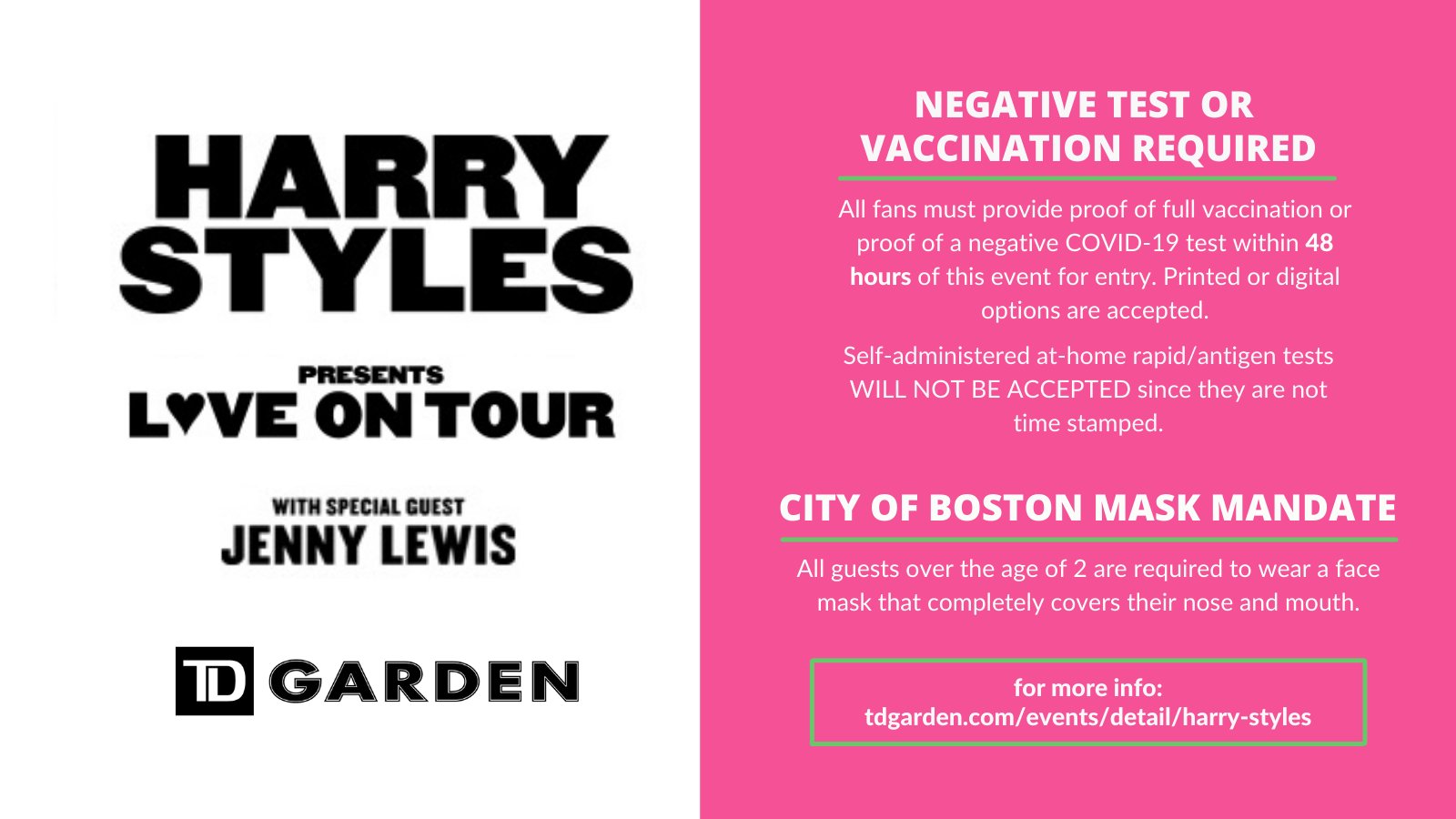 TD Garden to require proof of vaccination or negative COVID-19 test