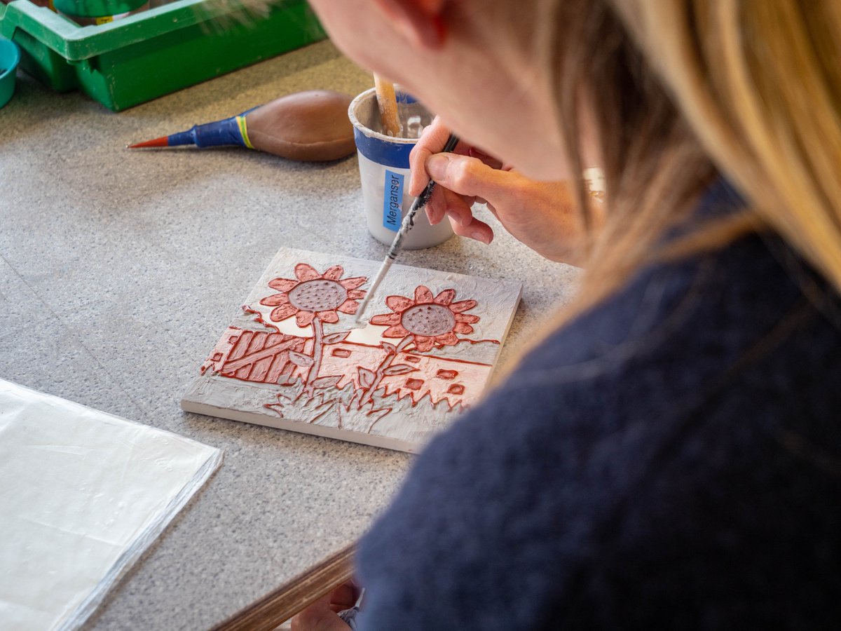 Give the gift of creativity this Christmas with our Festive Tile Decorating Workshops. 

Use the traditional tube lining technique to outline your design, then fill the gaps with coloured glazes. 

Once fired, your tile will make an amazing gift!

Book: Ironbridge.org.uk