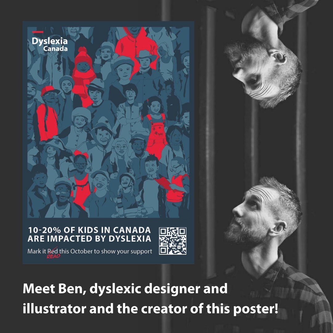 dyslexia_canada's tweet photo. If you have used our #MarkItRead2021 digital toolkit, you may have spotted our new poster designed by Ben Singleton. Ben has dyslexia himself and is a graphic designer and illustrator based in Vancouver. To access our #MarkItRead digital toolkit, visit https://t.co/H9pyzjzsDn https://t.co/Gvyhkp2mC9