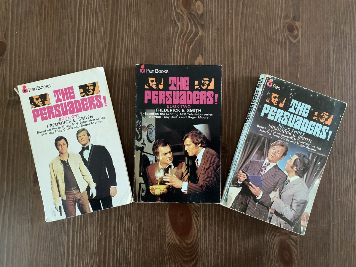 Frederick E Smith, author of ‘633 Squadron’ also wrote three volumes of novelisations based on the television series ‘The Persuaders!’. I’m gonna have a dip into them this weekend… #ThePersuaders #TheFriendlyPersuaders #RogerMoore #TonyCurtis #ITCEntertainment #JohnBarry