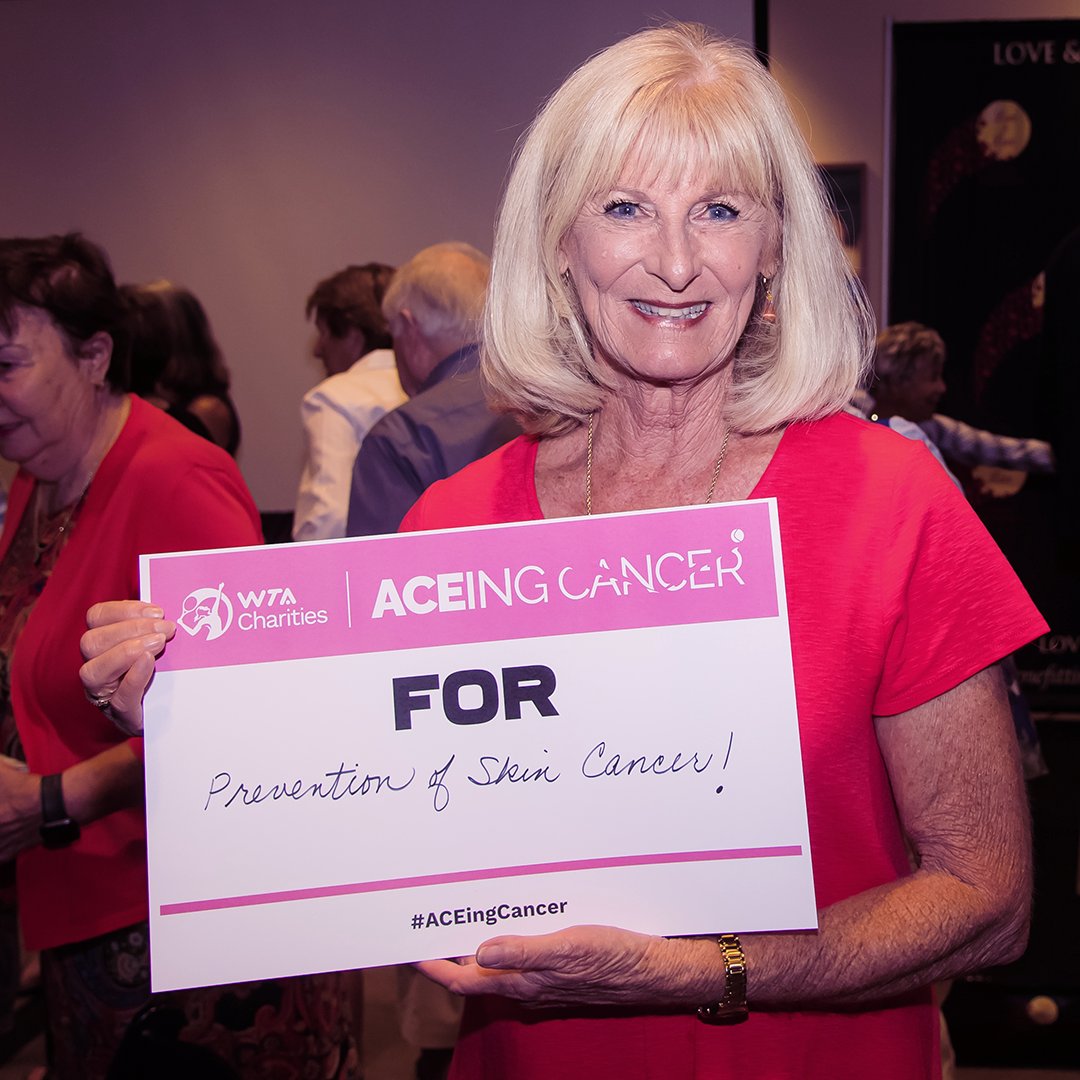 WTA's tweet photo. ACEing Cancer ❤️

In partnership with WTA Charities, we are continuing our ACEing Cancer campaign, dedicated this year to the memory of WTA Legend and Hall of Famer Jana Novotna.

Donate 👉 https://t.co/ymb6TOAczY https://t.co/Ws9cOMyQvS
