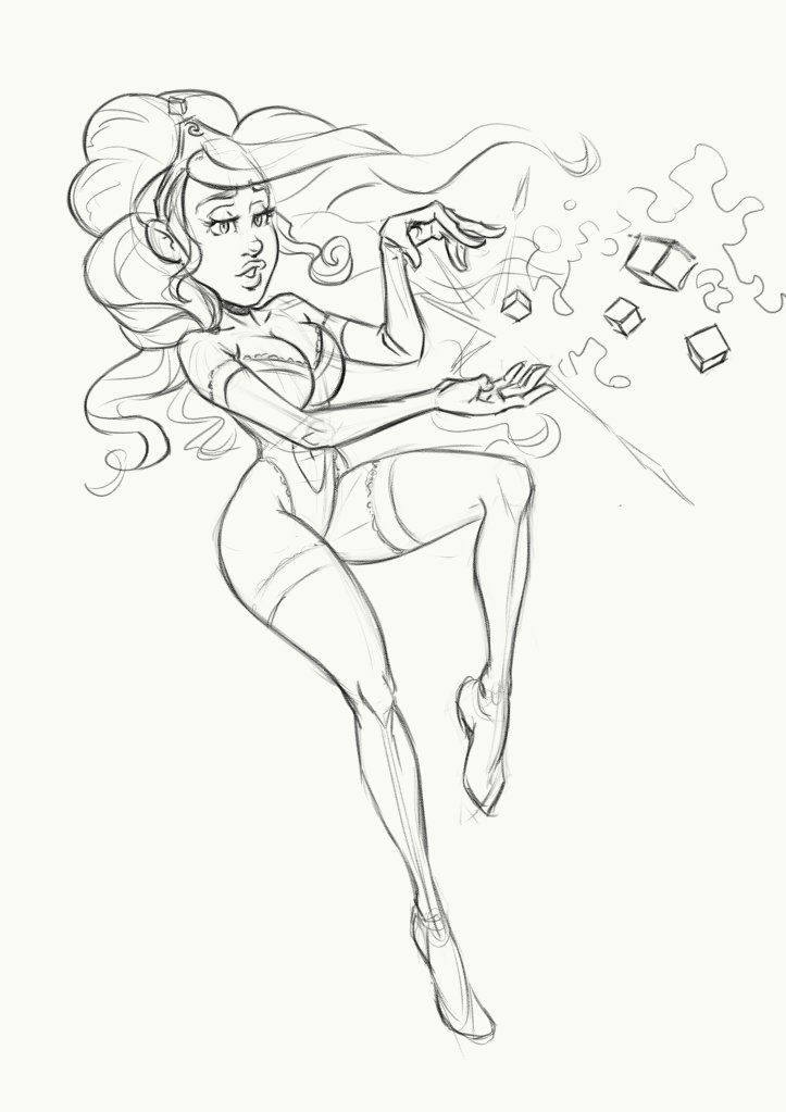 ToonSpex's tweet photo. Cuz my friend kept asking for booba.
Haven't touched a pen in months. Pretty happy with it as a get-back-into-it sketch!
#cartoonpinup #sketch https://t.co/bXX9vQRmxx