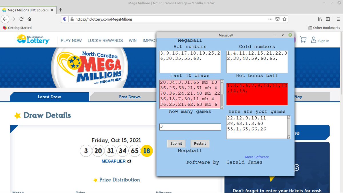 Mega Million Lottery Software
easy to install easy to use

https://t.co/5nyYEmMI8B

#lottery #megaMillions #tickets #numbers #millions #jackpot #people #lotto #win #trump #winning #lotterytickets #powerballTickets #powerBall https://t.co/GrHoDzzGq4