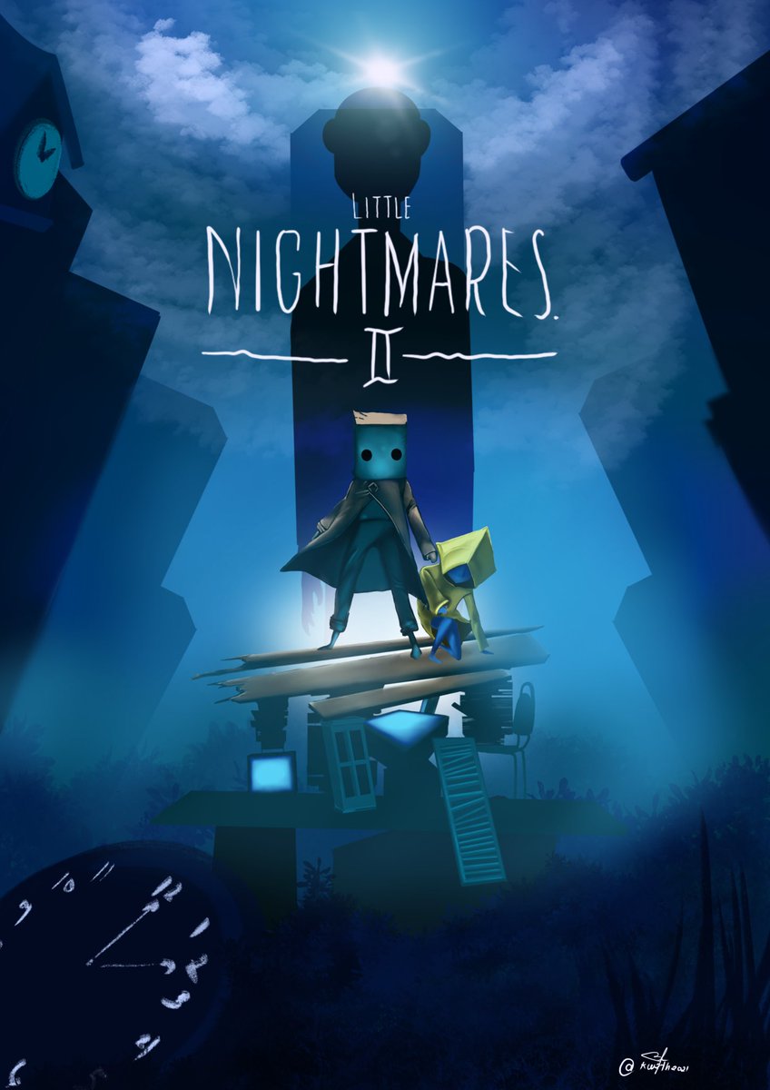 xtahuwu's tweet photo. Fianlly done with a game poster study ;>>>>

Poster reference from @LittleNights https://t.co/E3pDnO40yd
