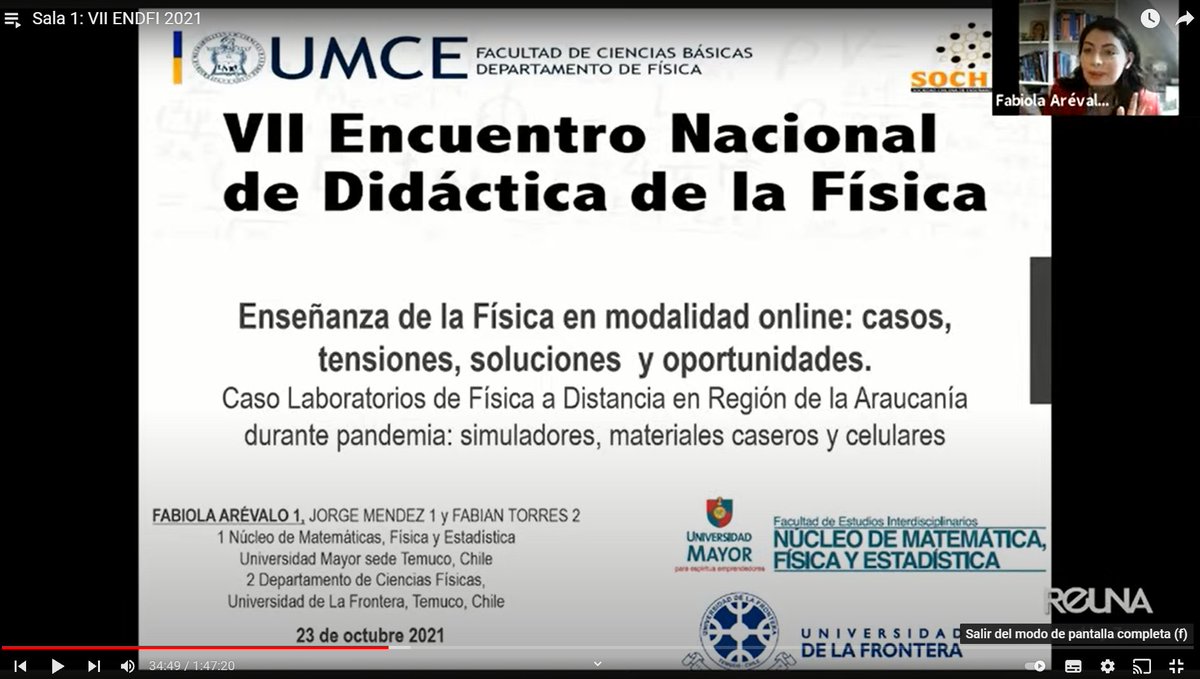 F410_A's tweet photo. Grabac. #labtec Sala1 #ENDF 2021 VII Enc. Nac. Didáctica Física @umcecl @SOCHEF_Oficial. Presentamos "Caso Laboratorios de Física a Distancia en Región de la Araucanía durante pandemia: simuladores, materiales caseros y celulares" con JMendez y @fabtorre 

https://t.co/Oetd58VeVB https://t.co/0ilqtRp3hm