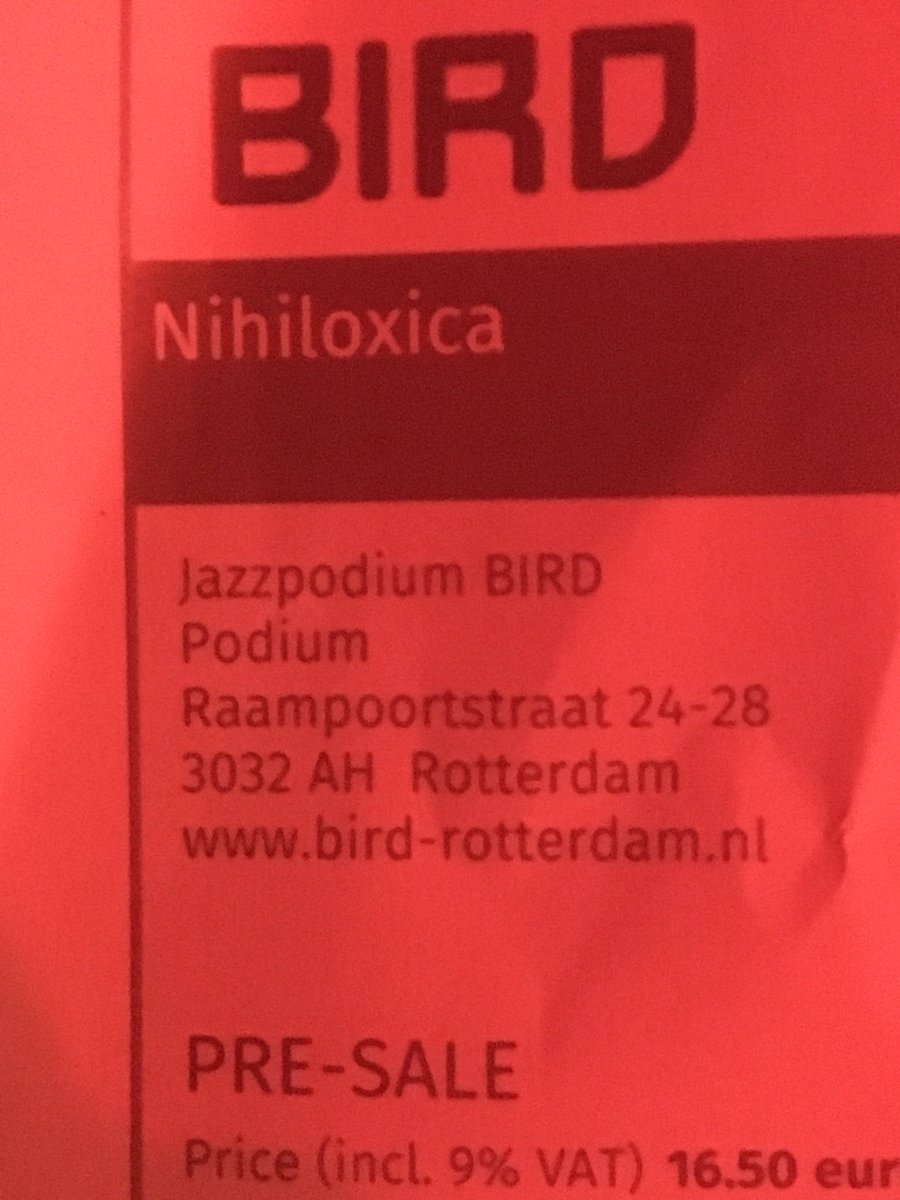 liquidsoundclas's tweet photo. Eindelijk weer eens in @Bird_Rdam Anderhalf jaar geleden? Of langer?Concert van @nihiloxica #afro #electro #funk #jazz #beats #bass Volgende week weer #birdfest @Mosesboyd_ #arpfrique @PinkOculus https://t.co/98f2GW8AWv