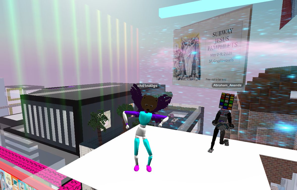 ch41nd0gs's tweet photo. ty @imusee1

, good sound and atmosphere! #proofofart #cryptovoxels https://t.co/9ynyrEhRyP
