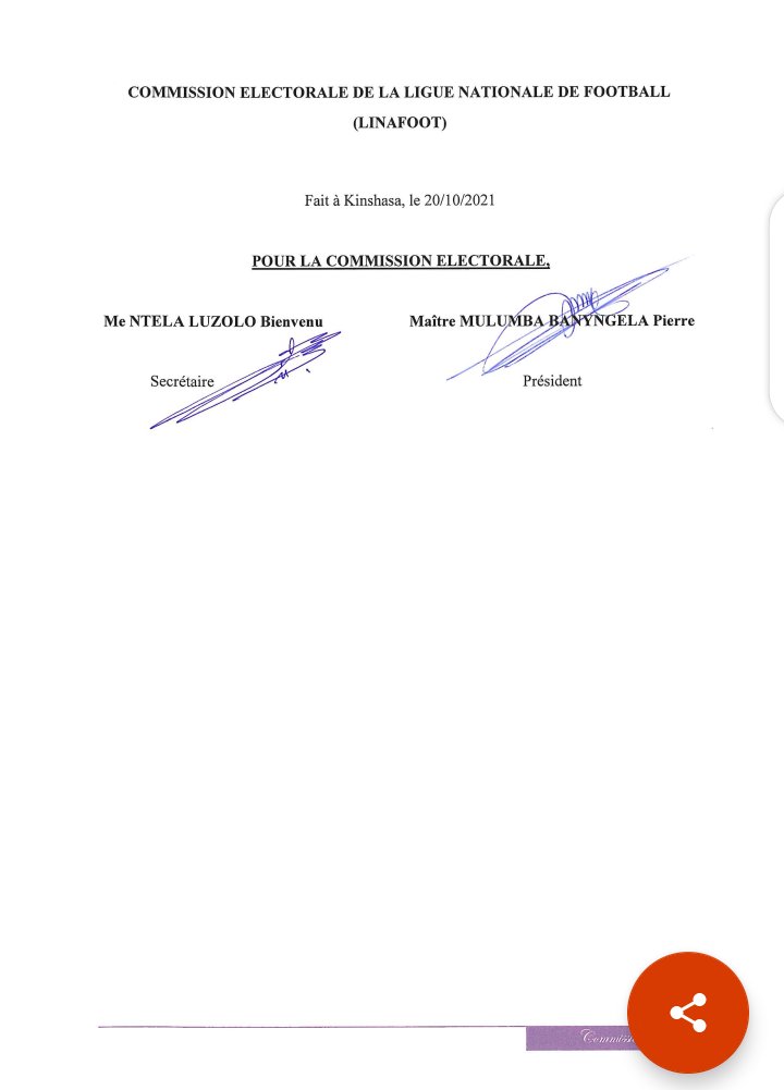 JoseDayoni's tweet photo. Le calendrier du processus électoral réaménagé. La grande assemblée générale extraordinaire et élective est finalement fixé à la fin de ce mois le 30 octobre 2021. https://t.co/EdUHY39dN1