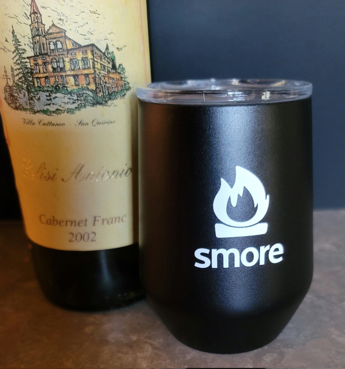 PeggyClore's tweet photo. Thanks for the MiiR Wine Tumbler @SmoreNewsletter!! No time for Whining here! ...but I will make time for a glass of Wine! https://t.co/7W2hRVX00W