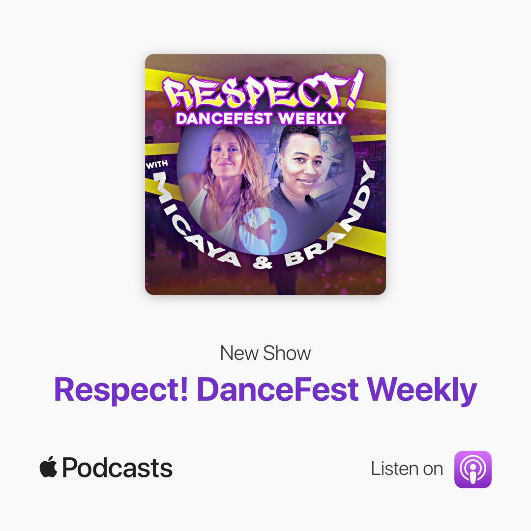 🎙📱🔅RESPECT podcast is NOW available also on Apple Podcasts‼️

Tune in NOW to RESPECT Podcast with <a href="/MicayaSF/">Micaya</a> &amp; <a href="/bjbeazley/">Brandy Beazley</a> !Episode 2 brings you a vibrant discussion with the talented <a href="/farajabat/">faraja batumike</a> from Goma Dance Company. 🇨🇩🧡