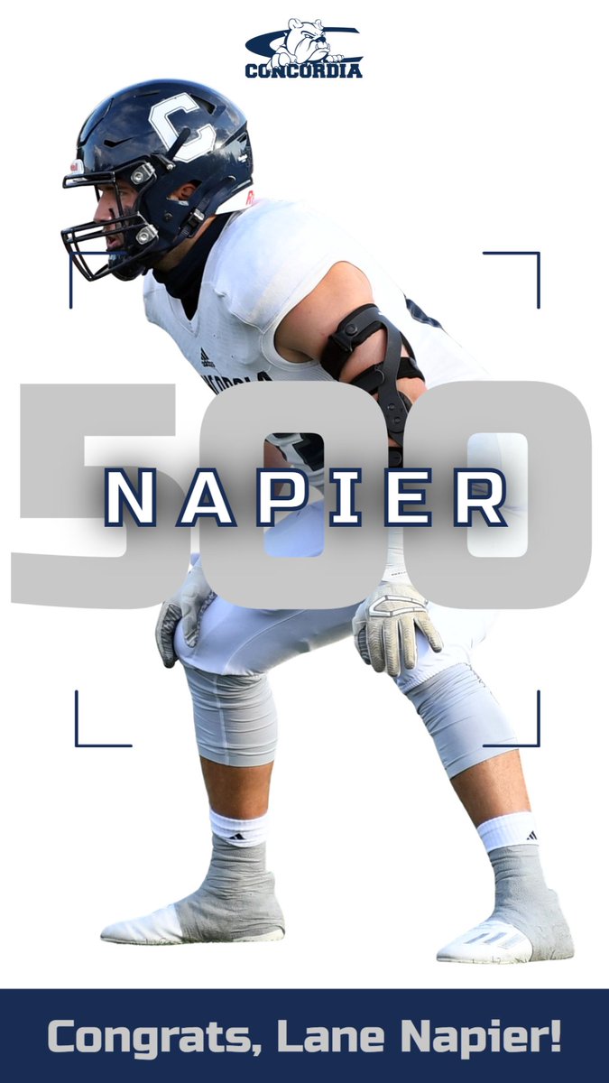 cunebulldogs's tweet photo. Congratulations to @Lane_Napier on recording his FIVE-HUNDREDTH career tackle!

There will never be another Lane Napier. 🙌 https://t.co/jQg5vuj8R0