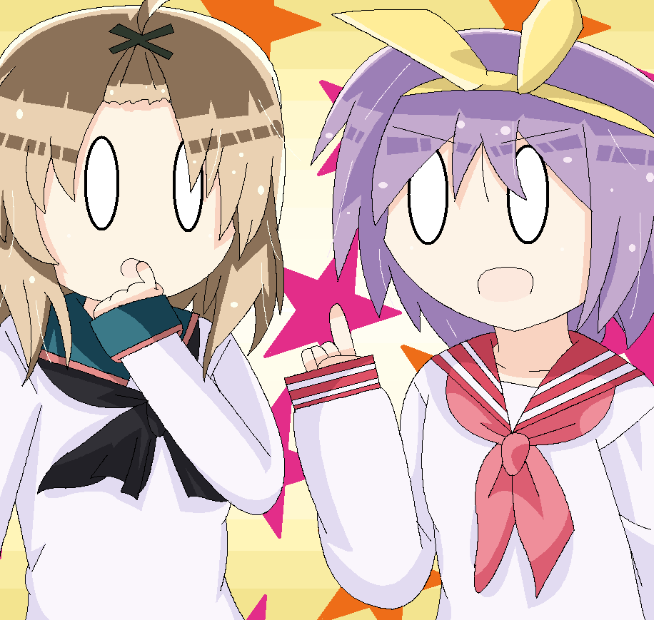 TheMelonMomento's tweet photo. two adorable dorks voiced by the same person. what are the odds? ww
#Aチャンネル
#らきすた
#achannel
#luckystar
#柊つかさ
#百木るん
#runmomoki
#tsukasahiiragi https://t.co/ZFg5BWJfT7