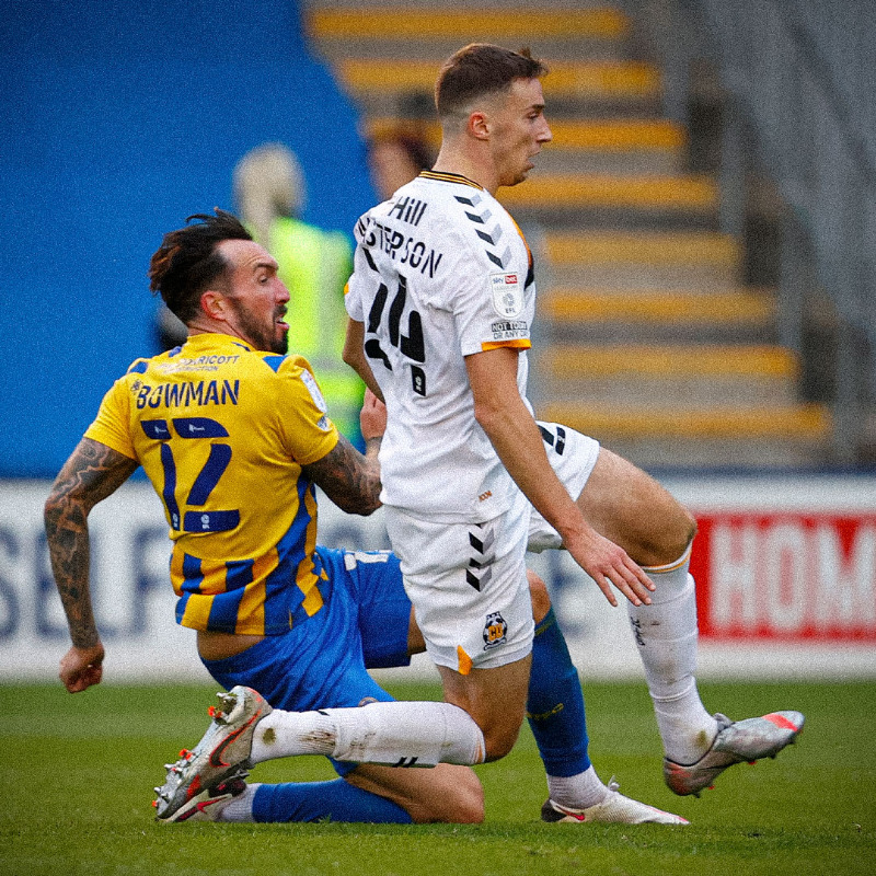shrewsburytown's tweet photo. 1️⃣...2️⃣...3️⃣...4️⃣!

What an afternoon of football 🤩

Take a look at all the action in pictures from Town's 4-1 win over Cambridge United!

#Salop | 🔷 🔶
