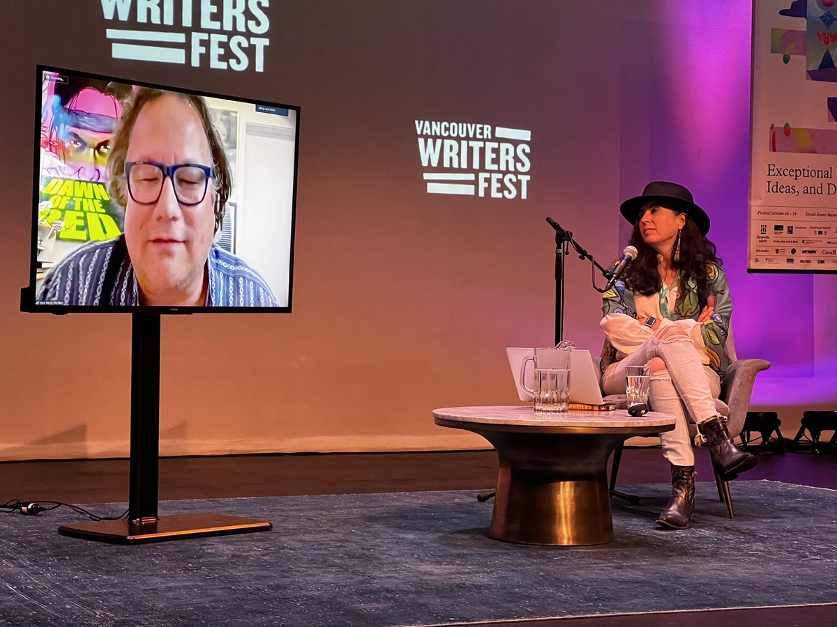 Watching @TanyaTalaga interview @jessewente for the @VanWritersFest and I feel like I’m hanging out in their living room. What a day!