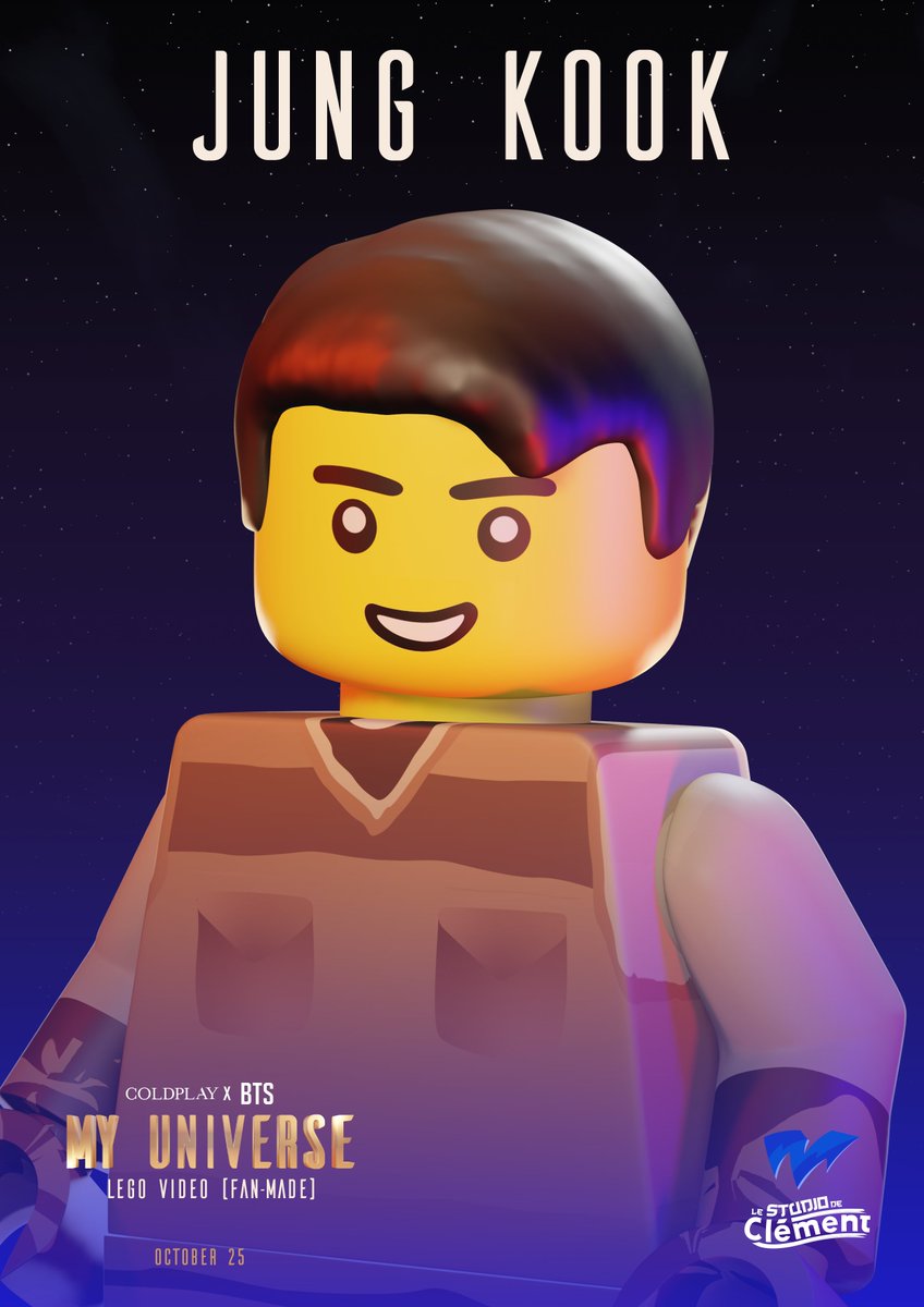 Hi, I am Jung Kook from @BTS_twt #MyUniverse #MyUniverseLego #Jungkook Lego Video, Fan-Made, Out Oct. 25