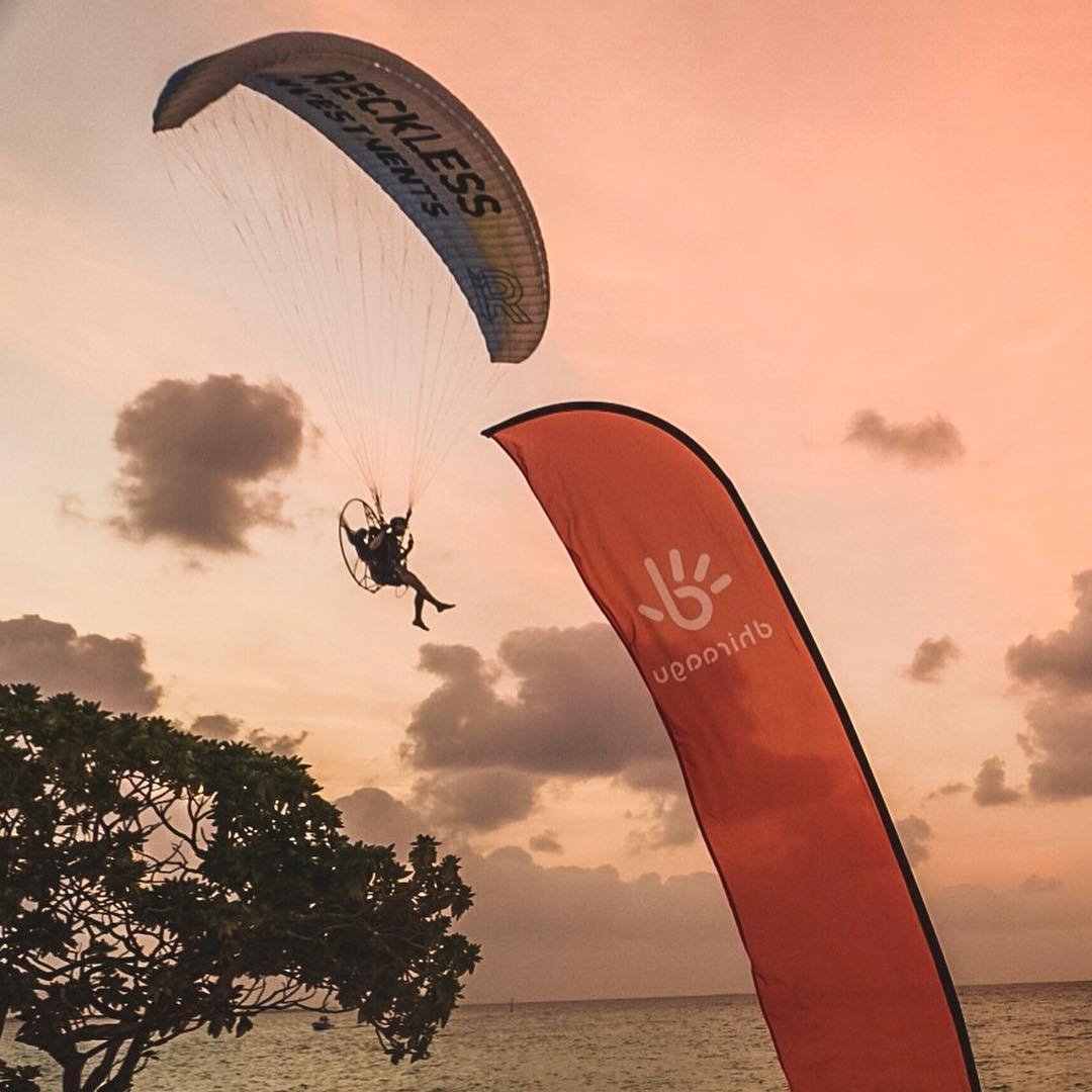 ParamotorM's tweet photo. Nothing beats the sunset in the sky #flymaldives #adventure #parajet #extremesports #paramotoring #paramotormaldives #aerial #aviation #ppg #travel #Maldives https://t.co/1qsxfZd7Lh
