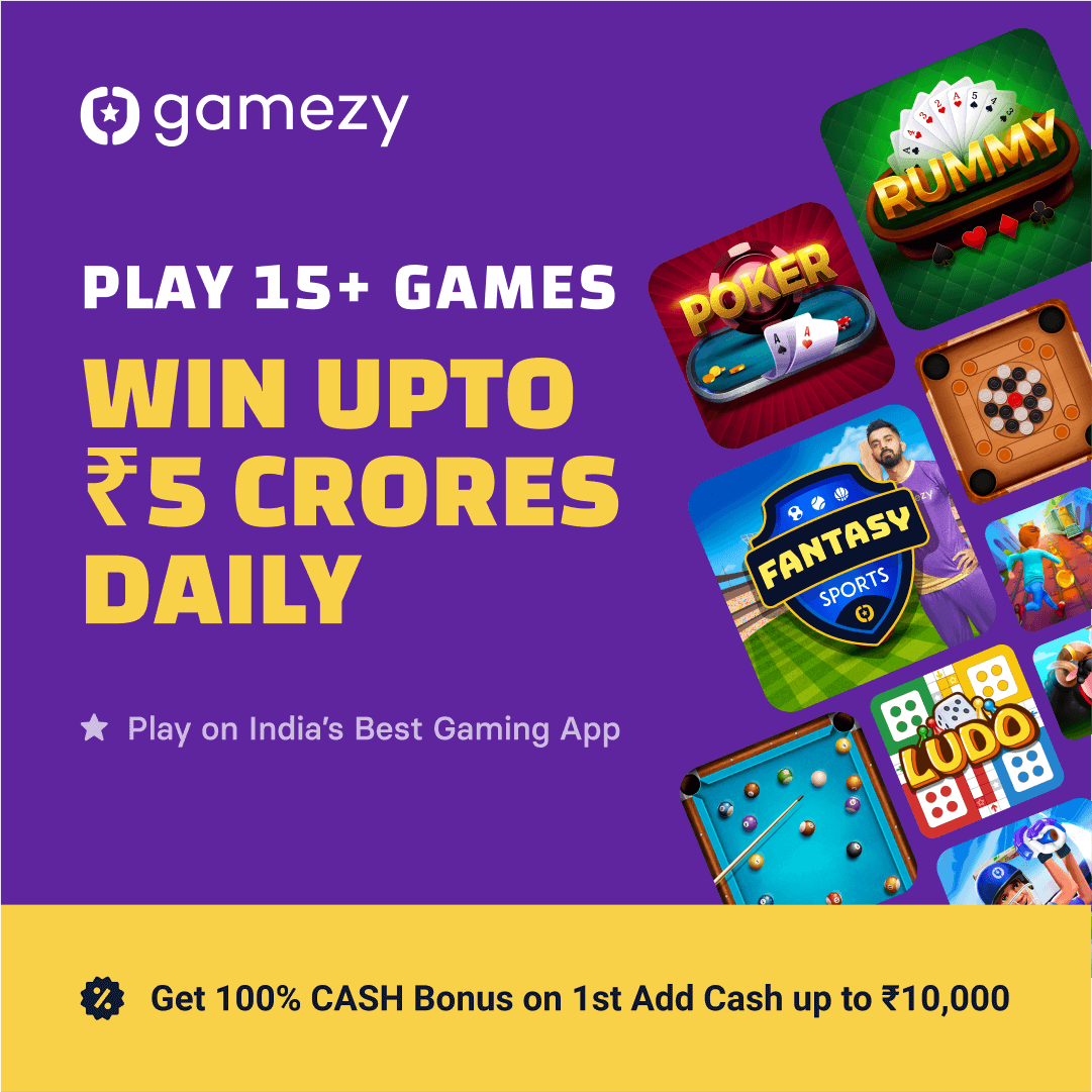 fantasy_mitra's tweet photo. Hey! Lets win some real money together by playing Fantasy Cricket, Rummy, Poker, Ludo, Carrom etc on Gamezy. Join with my link https://t.co/AJMqyBaRld to get 
 
 - Get 100% Cash Bonus on First Deposit 
 - Unlimited Withdrawals to Paytm or Bank Account (My invite code: *ZSCNKF*) https://t.co/x9UOdWHjUv