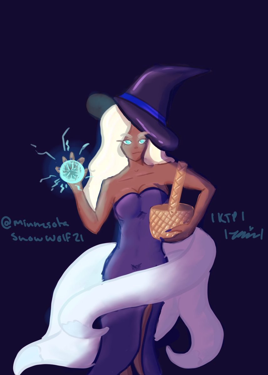 PflughoeftKatie's tweet photo. Just a cute witch fox spirit girl #cute #digitalart #originalcharacter https://t.co/kS4faCZb3H
