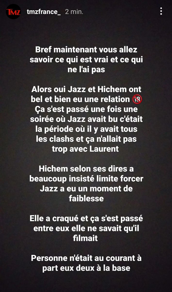 up__news's tweet photo. Plus de précisions sur l'affaire de la vidéo de Jazz et Hicham #jlcfamily https://t.co/c5K7VgYq35