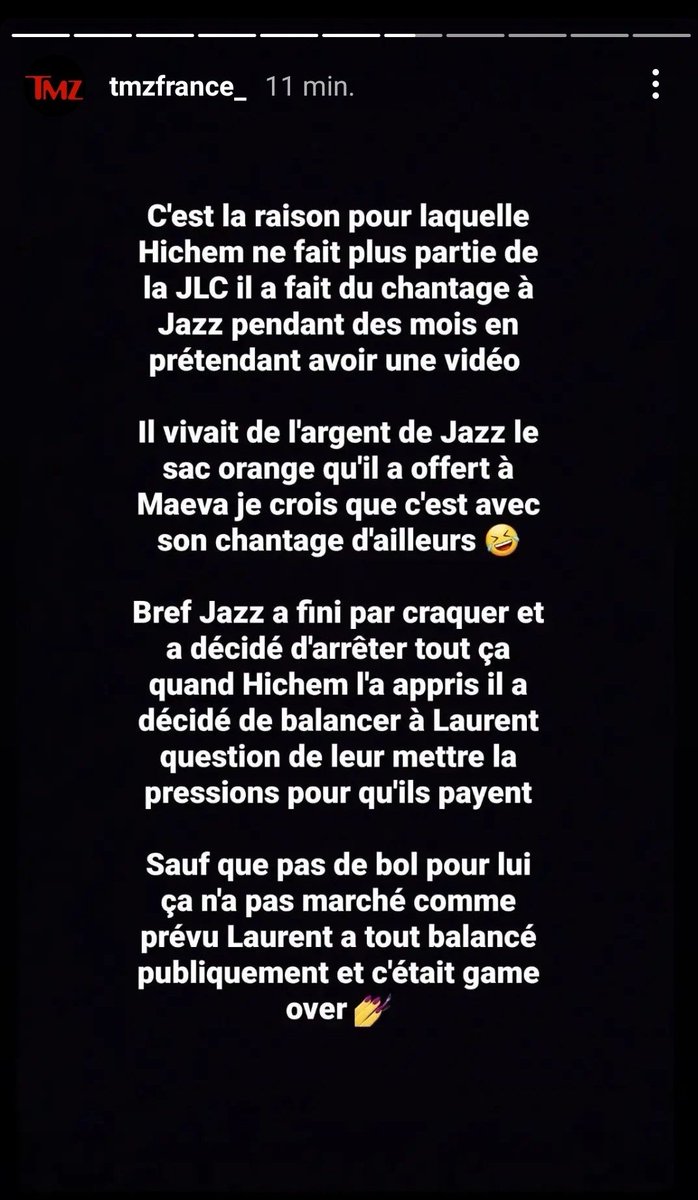 up__news's tweet photo. Plus de précisions sur l'affaire de la vidéo de Jazz et Hicham #jlcfamily https://t.co/c5K7VgYq35