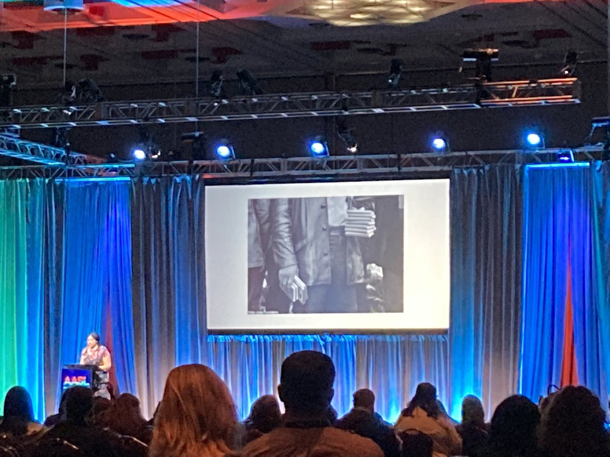 Raff5K's tweet photo. Powerful presentation #AASL21 by @KeklaMagoon author of #NationalBookAward long listed #revolutionInOurTime Arming activists with books and knowledge @NJASL @aasl https://t.co/51TgIdUmnD