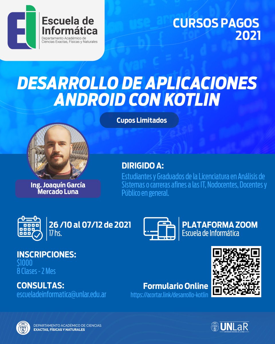 Escuela de Informática - DACEFyN (@eidacefyn) on Twitter photo 