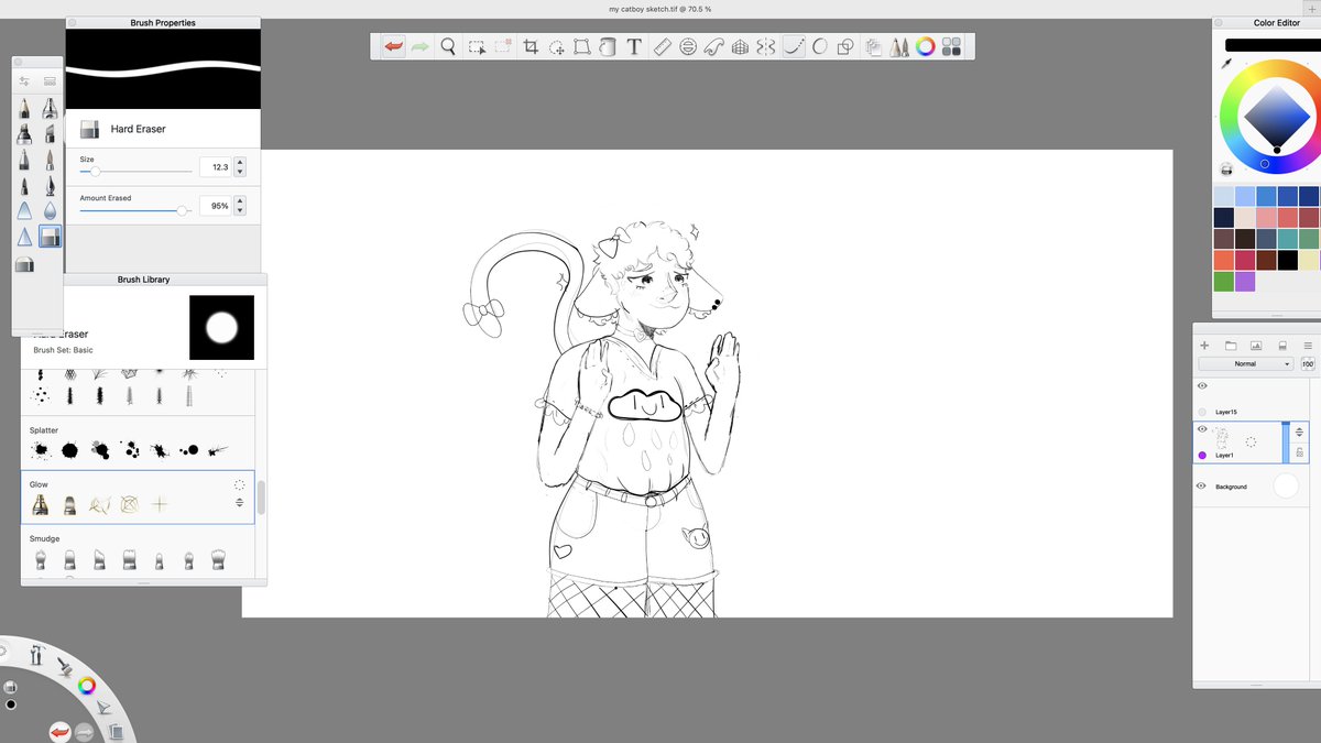 Moartsstudio1's tweet photo. haven't posted in so damn long buttt I have improved my art style and starting of new, this is a cat boy sketch that I did.
I won't finish it but oh well
#art #catboy #sketch https://t.co/mZE4ORPvcJ