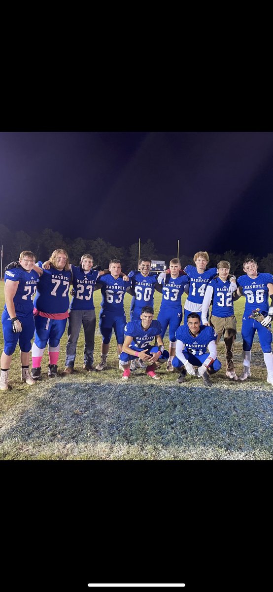 MashpeeAthletic's tweet photo. Tremendous group of senior football kids. Outstanding dedication in their preparation and performance on the field and most importantly great students and role models at school. https://t.co/pXWTkNll5i