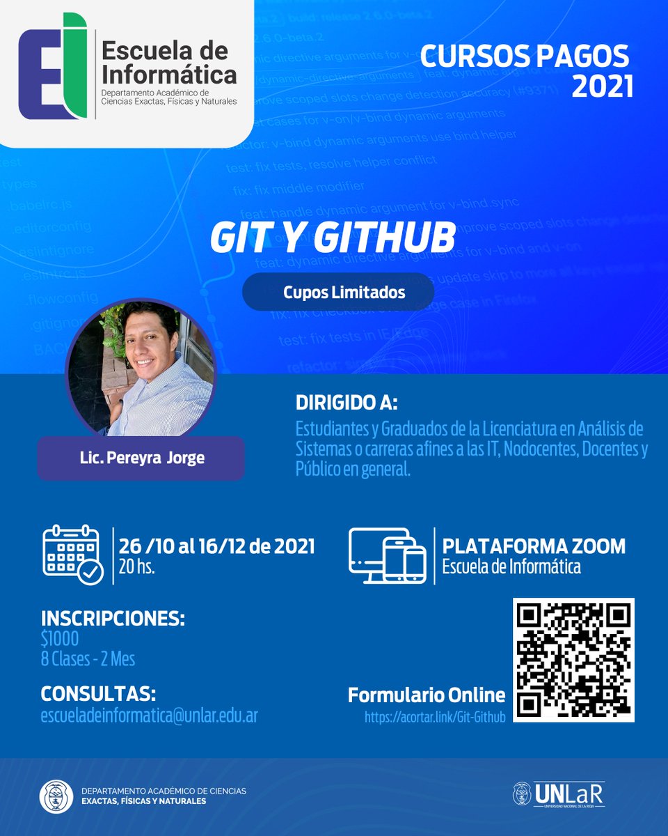 Escuela de Informática - DACEFyN (@eidacefyn) on Twitter photo 