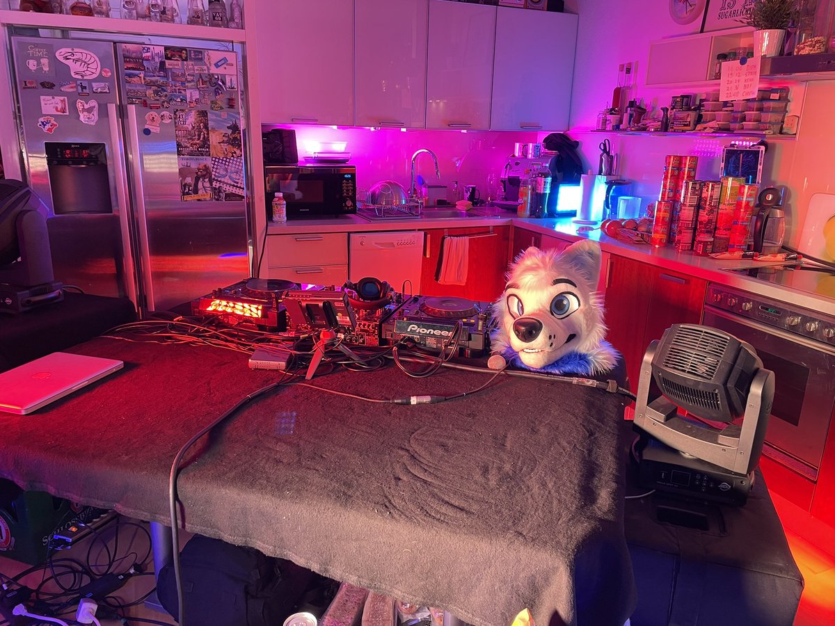 djemloup's tweet photo. Getting ready for kitchen party at @CologneNights ! 

Dj’s tonight :
18:00 - @KenaiDawg 
19:15 - @djemloup 
20:15 - @StripeFox 
21:30 - @BigBlueFox 
22:45 - @cheetah_spotty 

And the master cook is @ShishaSheppy ! 

🧵 : @AlphaDogsStudio 🐺 https://t.co/jIax6dSJGs