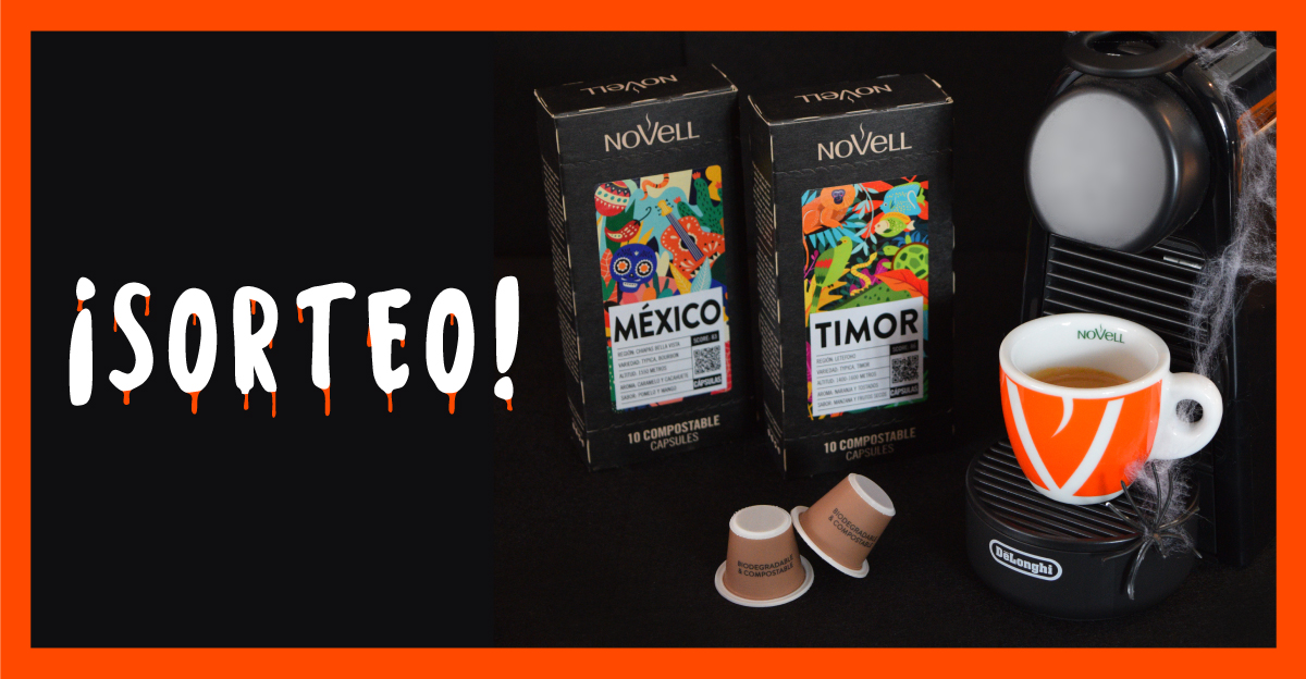 💥 SORTEO 💥
¡Llegan la castañada y Halloween a #CafesNovell! 🎃 

Ahora puedes ganar un Pack Novell que incluye una cafetera De'Longhi + Cápsulas México + Cápsulas Timor ☕️

Te explicamos cómo en nuestro perfil de Instagram 👉 instagram.com/cafesnovell

#cafesnovelleveryday