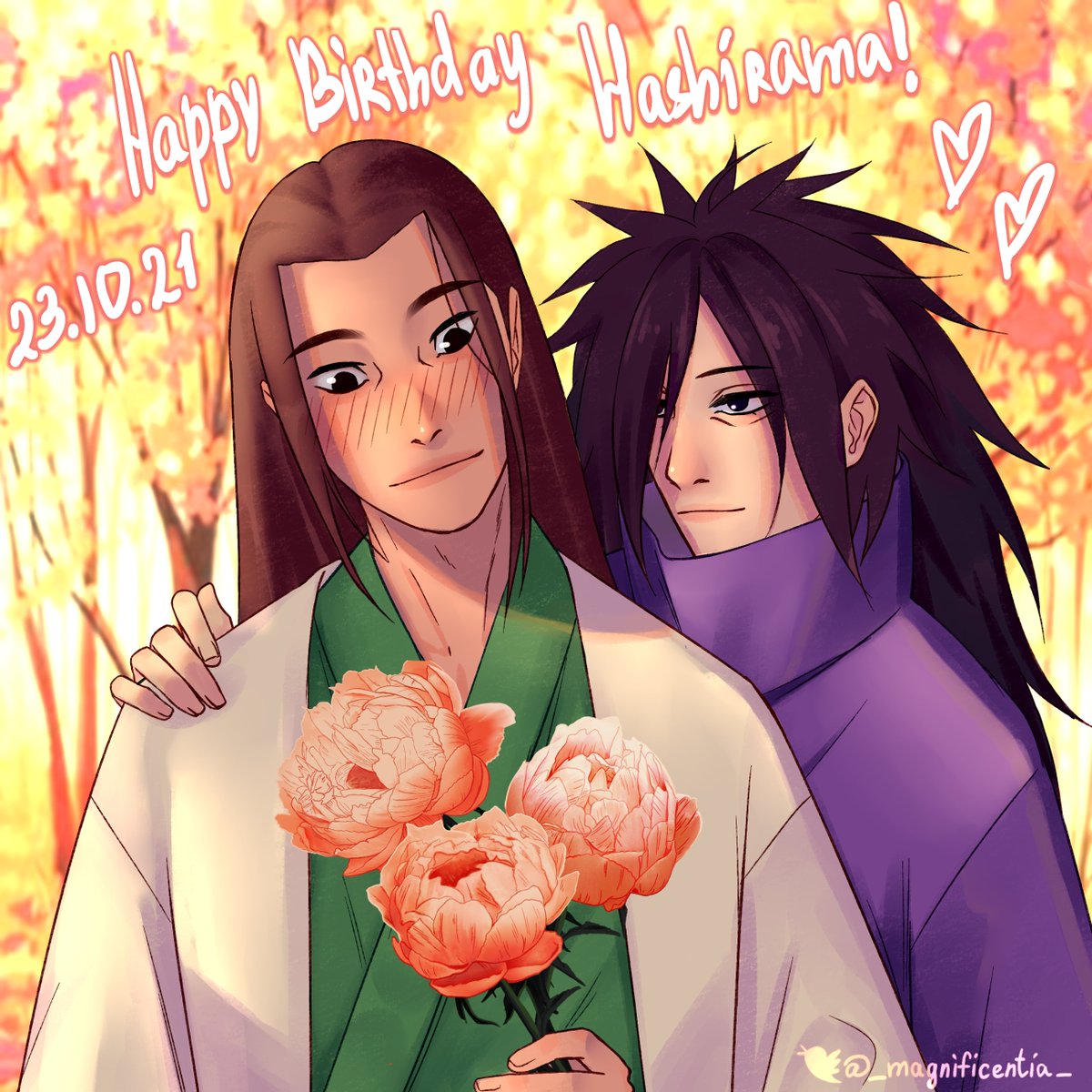_magnificentia_'s tweet photo. С днем рождения, Хаширама ✨🌿

(продался пионам)

#千手柱間生誕祭2021
#千手柱間誕生祭2021 
#madahashi #hashimada 
#hashirama #madara https://t.co/PYfdBJ7URO
