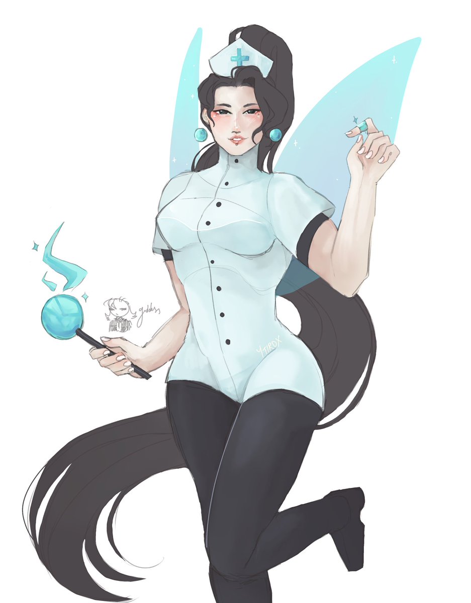 Ytirox's tweet photo. Take 2! Fairy #Sage #ValorantArt #VALORANTfanart 🧊💘🏥 https://t.co/ros6J9VXDT