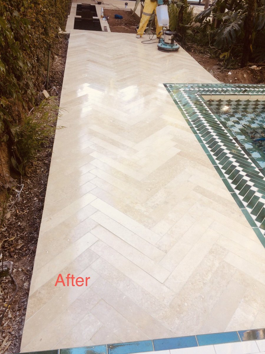 TileSolutionz's tweet image. Resin grouting alone changes the whole complexion of the tiles.
Travertine tiles resin grout, Powder polish, Clean and Seal.
#Nandos
#Lukaku
#Bavuma
#DJSBU
